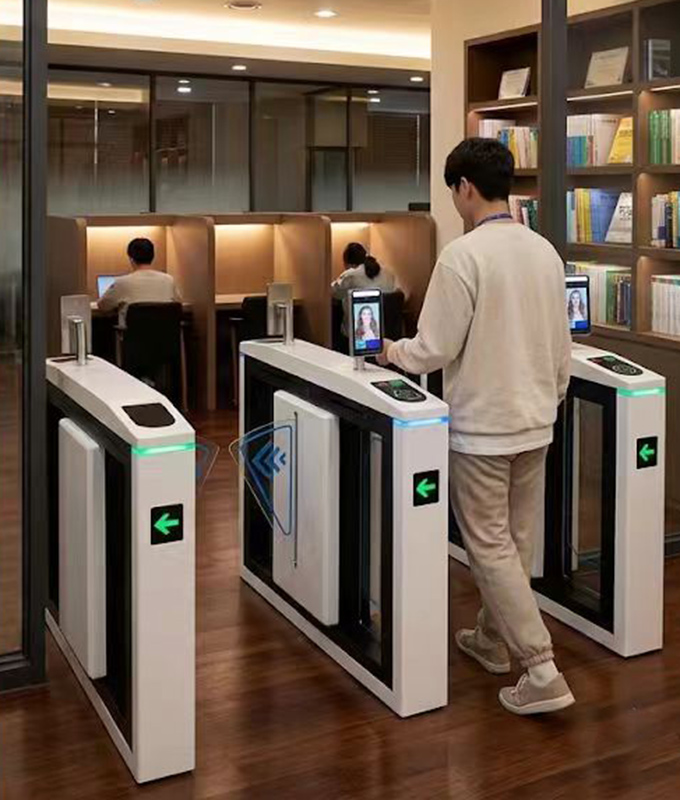 School library study room turnstile